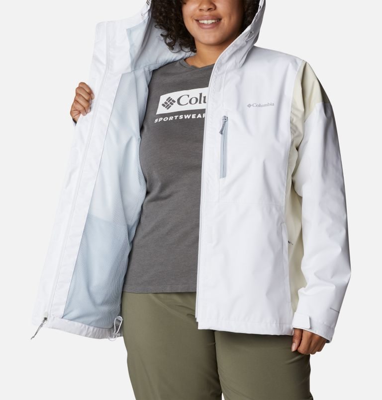 Women's Columbia Hikebound Jackets White | Plus Size CA-N4851